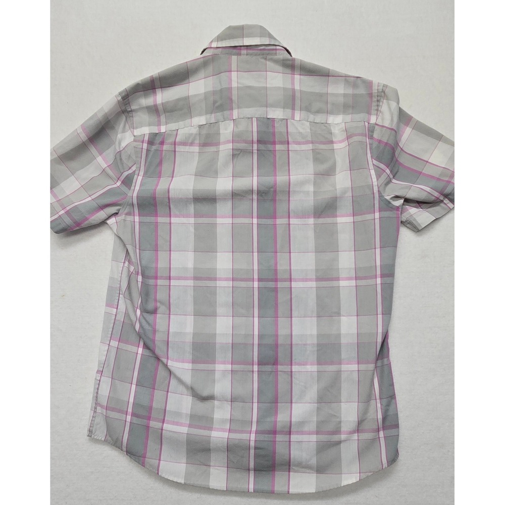 Original Penguin Mens Small Classic Fit Plaid‎ Short Sleeve Button Down Shirt - Picture 2 of 10